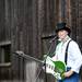 Mr. Laurence performs with an electric guitar at the Cobblestone Farm Farmers Market opening on Tuesday, May 21. Daniel Brenner I AnnArbor.com